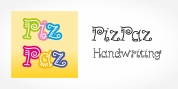 PizPaz Handwriting font download