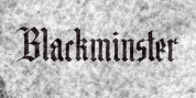 Blackminster font download