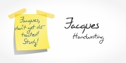 Jacques Handwriting font download