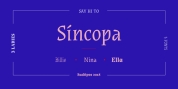 Sincopa font download