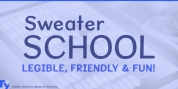 Sweater School font download