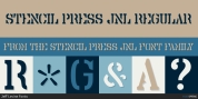 Stencil Press JNL font download
