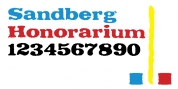 Sandberg Honorarium font download