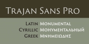 Trajan Sans Pro font download