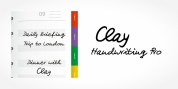 Clay Handwriting Pro font download