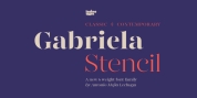 Gabriela Stencil font download