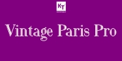 Vintage Paris Pro font download