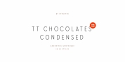 TT Chocolates Condensed font download