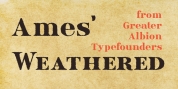 Ames' Weathered font download