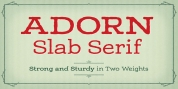 Adorn Slab Serif font download