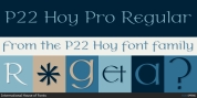 P22 Hoy font download