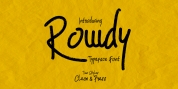 Rowdy font download