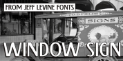 Window Sign JNL font download