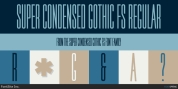 Super Condensed Gothic FS font download