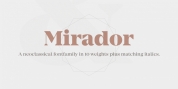 Mirador font download