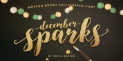 December Sparks font download