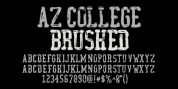 AZ College Brushed font download