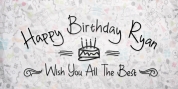 DHF Happy Birthday Ryan Allcaps font download