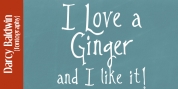 DJB I Love A Ginger font download