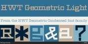 HWT Geometric font download