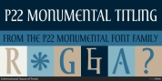 P22 Monumental font download