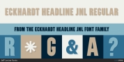 Eckhardt Headline JNL font download