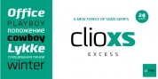 Clio XS font download