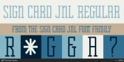 Sign Card JNL font download