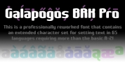 Galapogos BRK Pro font download