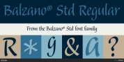 Balzano Std font download