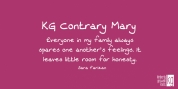 KG Contrary Mary font download