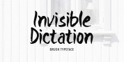 Invisible Dictation font download