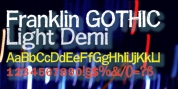 Franklin Gothic Hand Light font download