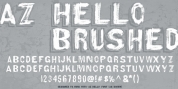 AZ Hello Brushed font download