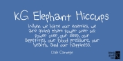 KG Elephant Hiccups font download