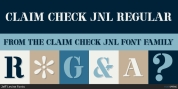 Claim Check JNL font download