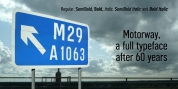 Motorway font download