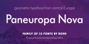 Paneuropa Nova font download