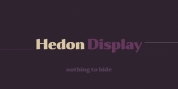 Hedon Display font download