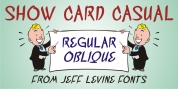 Show Card Casual JNL font download