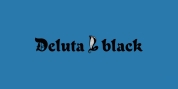 Deluta Black font download