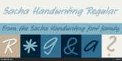 Sacha Handwriting font download