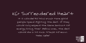 KG Surrendered Heart font download