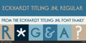 Eckhardt Titling JNL font download
