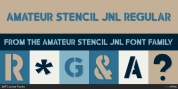 Amateur Stencil JNL font download