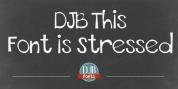 DJB This Font Is Stressed font download