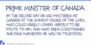 Prime Minister of Canada font download