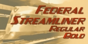 Federal Streamliner font download