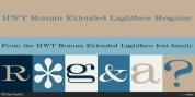 HWT Roman Extended Lightface font download