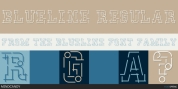 Blueline font download